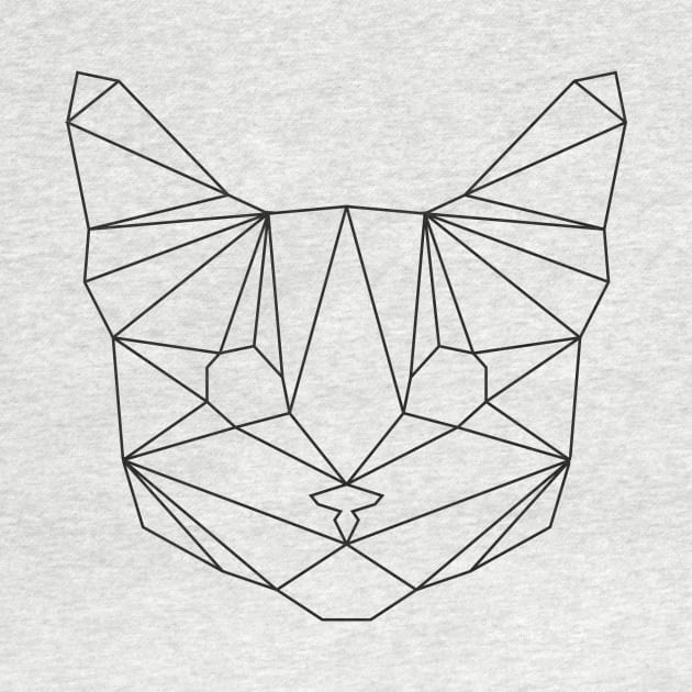 Geometric Black Cat by oceanegp